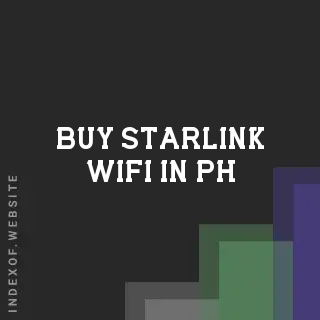 Buy Starlink Wifi in PH